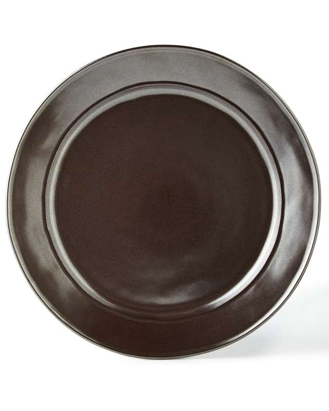Pewter Stoneware Charger Plate