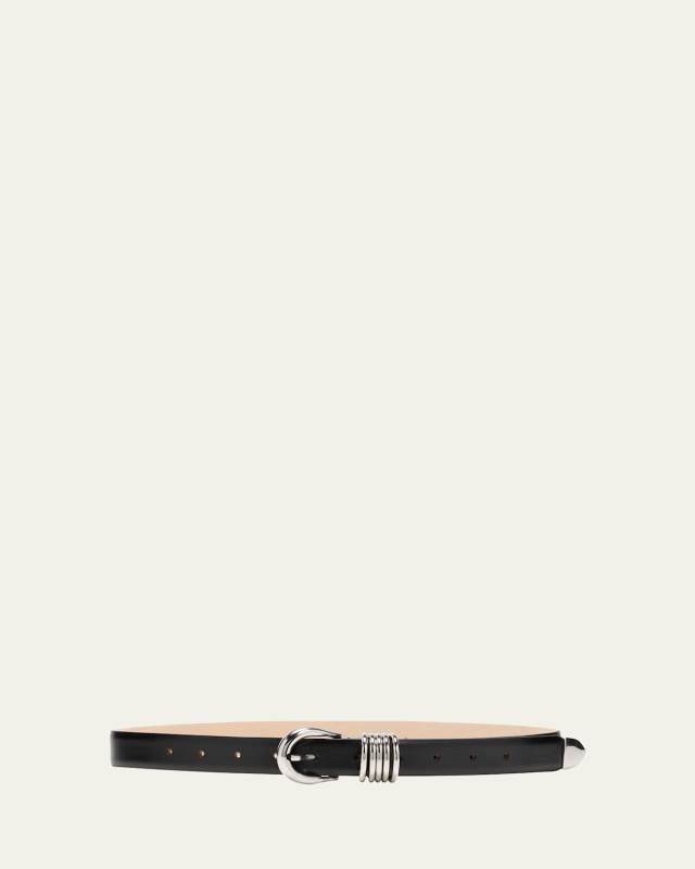 Hollyhock Leather Belt