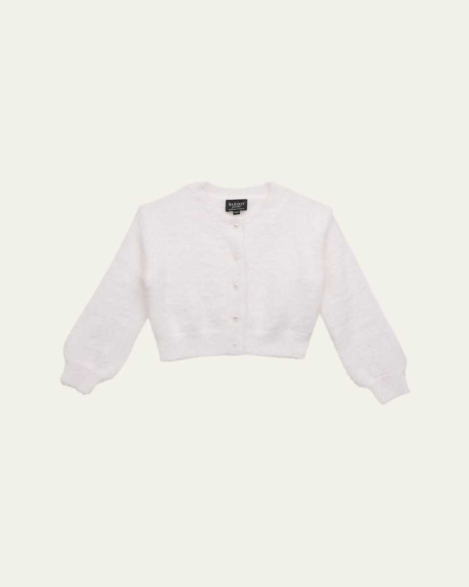 Girl's Bell Sleeve Cardigan, Size 4-10