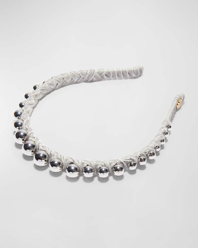 Graduated Beaded Skinny Headband