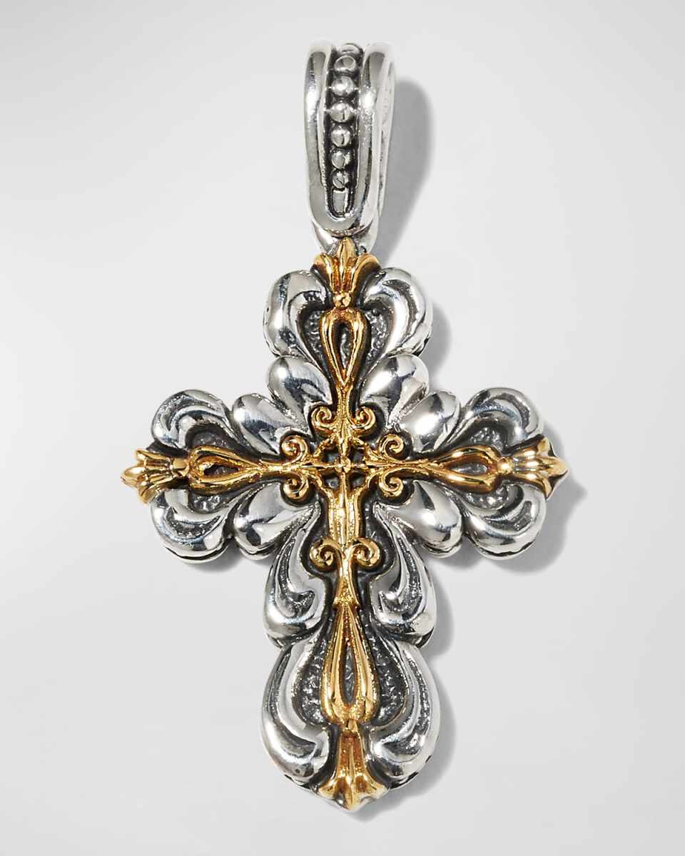 Two-Tone Cross Pendant
