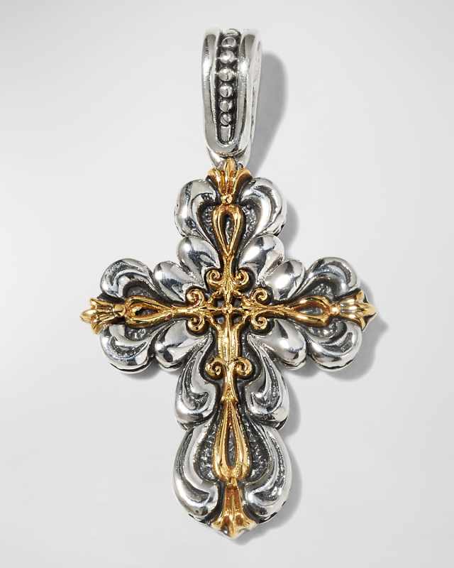 Two-Tone Cross Pendant