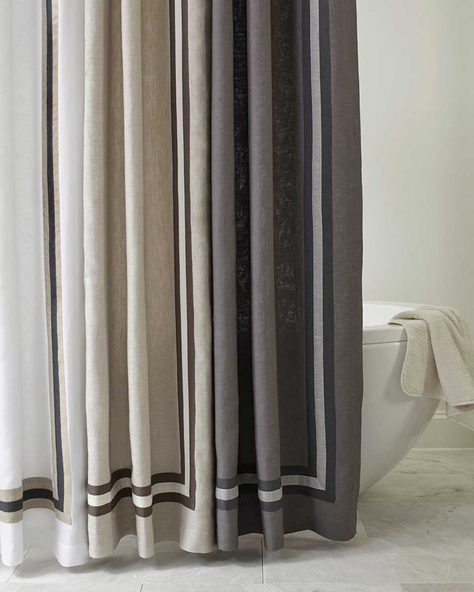 Torino Linen Shower Curtain, 72x72
