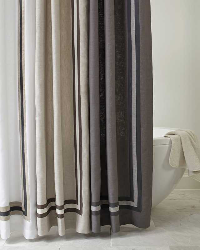 Torino Linen Shower Curtain, 72x72