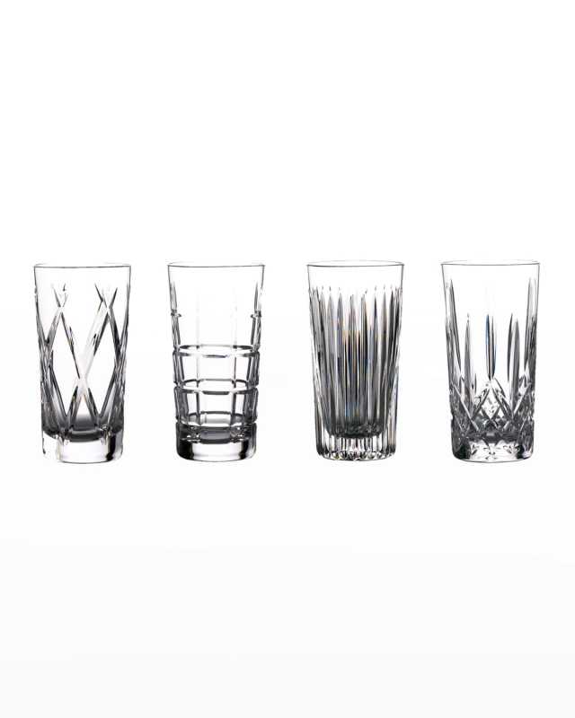 Gin Journey Highball Glasses, Set of 4
