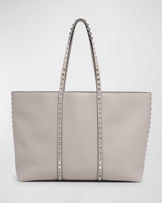 Rockstuds Leather Tote Bag