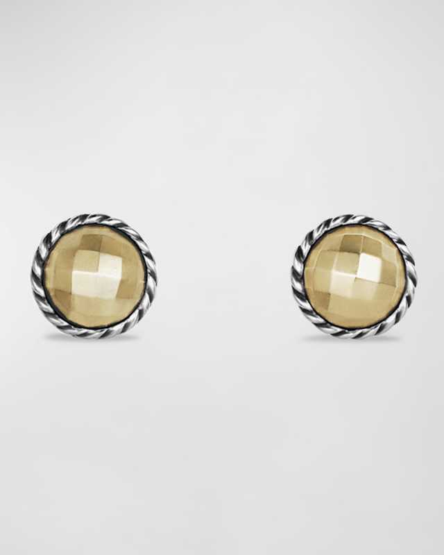 Chatelaine Stud Earrings with Gold
