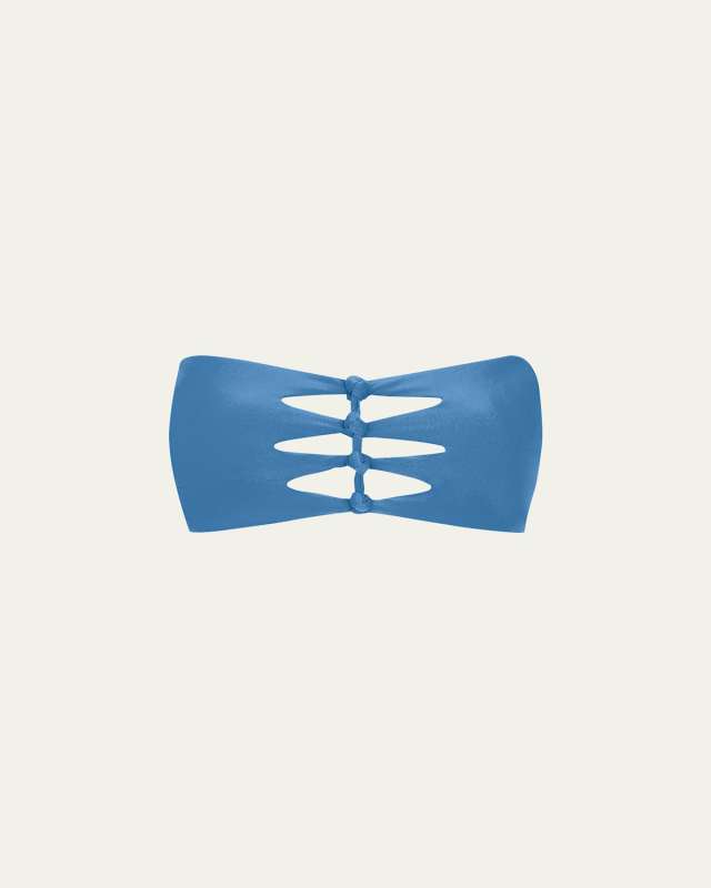 Solid Megan Bandeau Bikini Top
