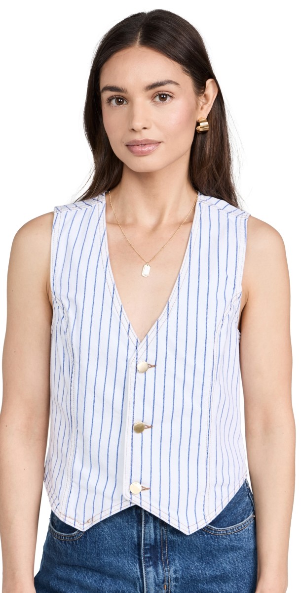 DL1961 Striped Vest Nautical Stripe (Vintage)