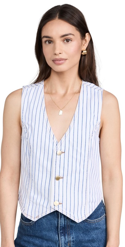 DL1961 Striped Vest Nautical Stripe (Vintage)