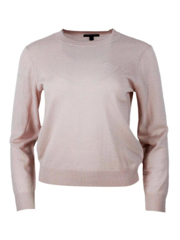 Armani Exchange Pull Col Rond - Rose