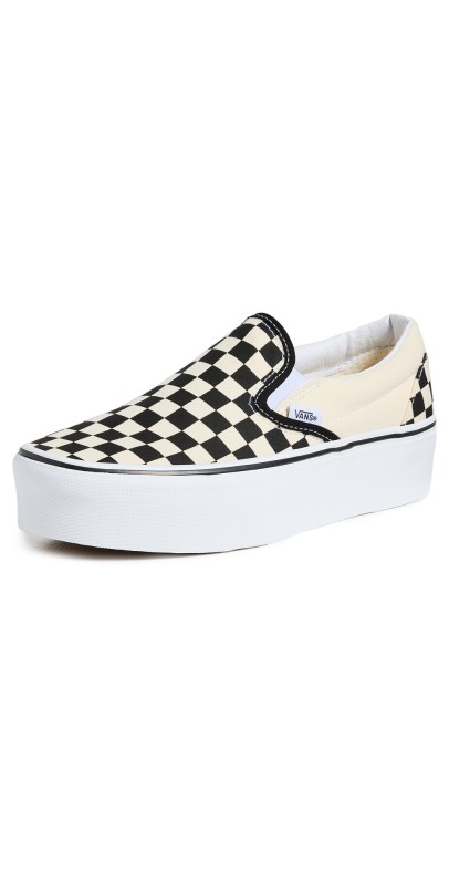 Vans UA Classic Slip-On Stackform Sneakers CheckerboardBlack/ White