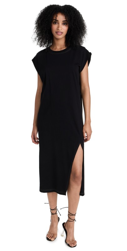 Pistola Denim Trina Dress Noir Contrast