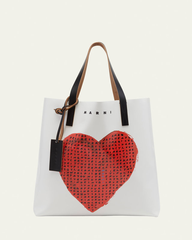 Heart North-South Tote Bag