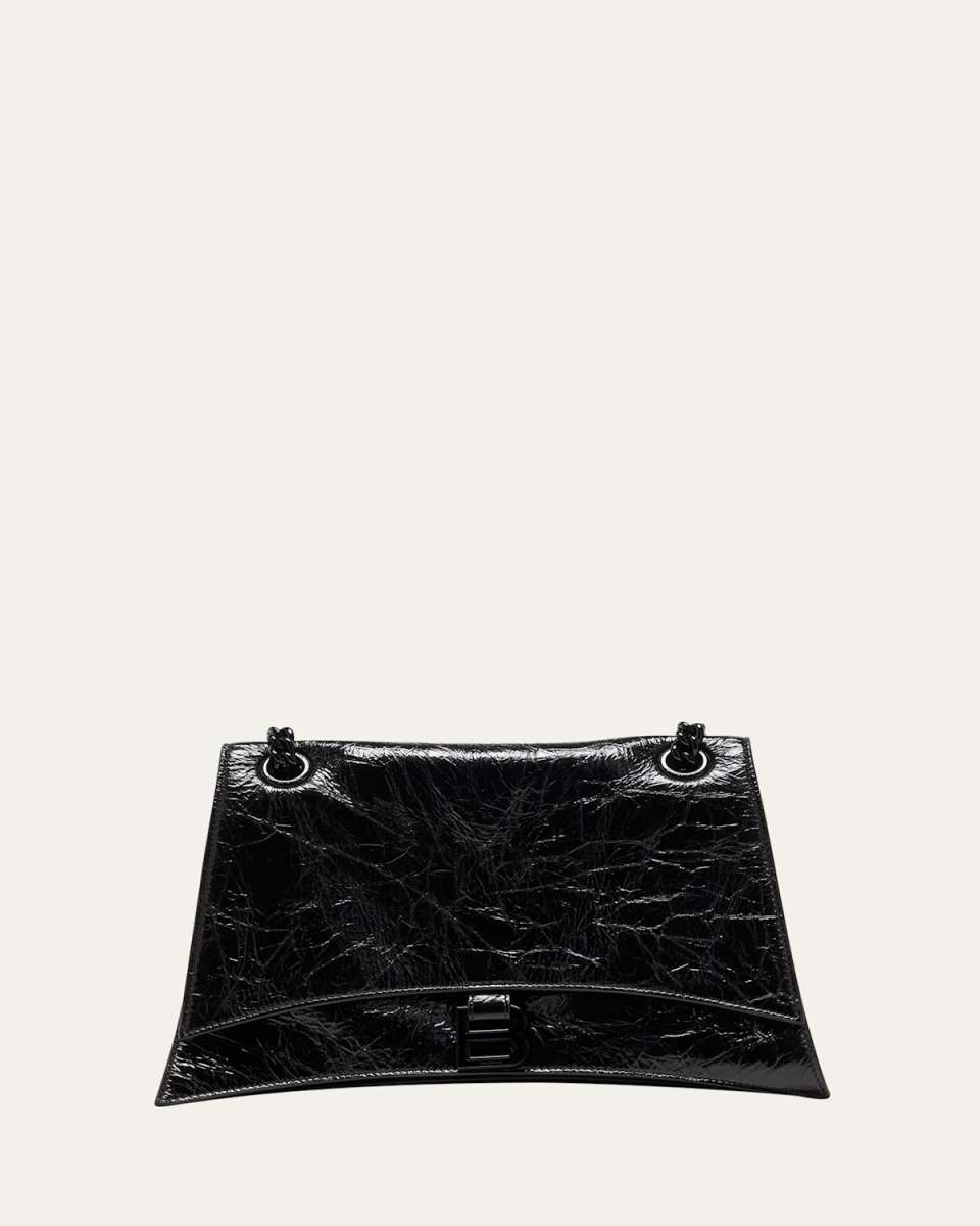 Crush Medium Varnished Leather Shoulder Bag