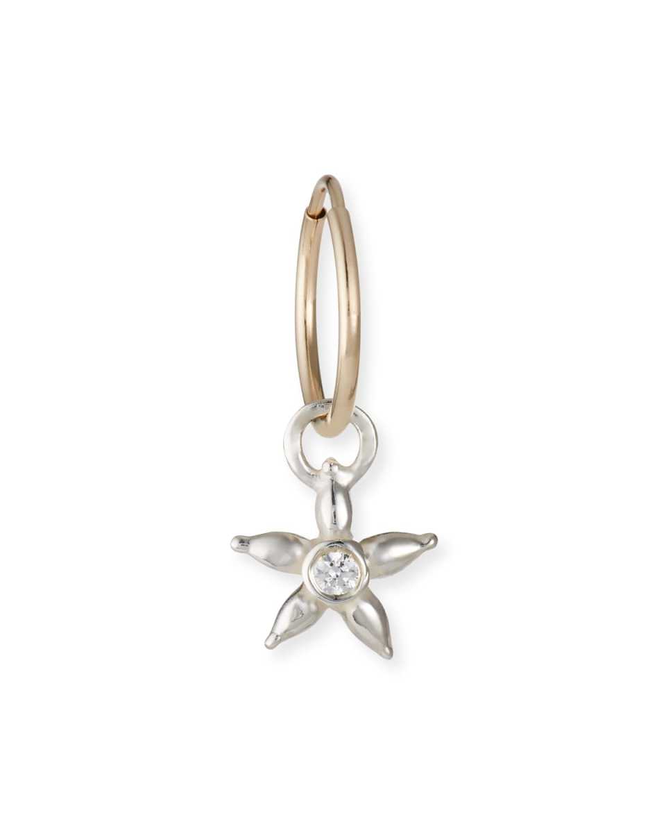 Tiny Stella Drop Earring w/ Cubic Zirconia, Single