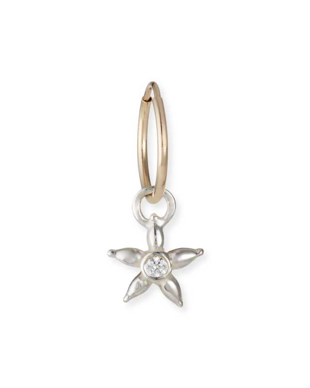 Tiny Stella Drop Earring w/ Cubic Zirconia, Single