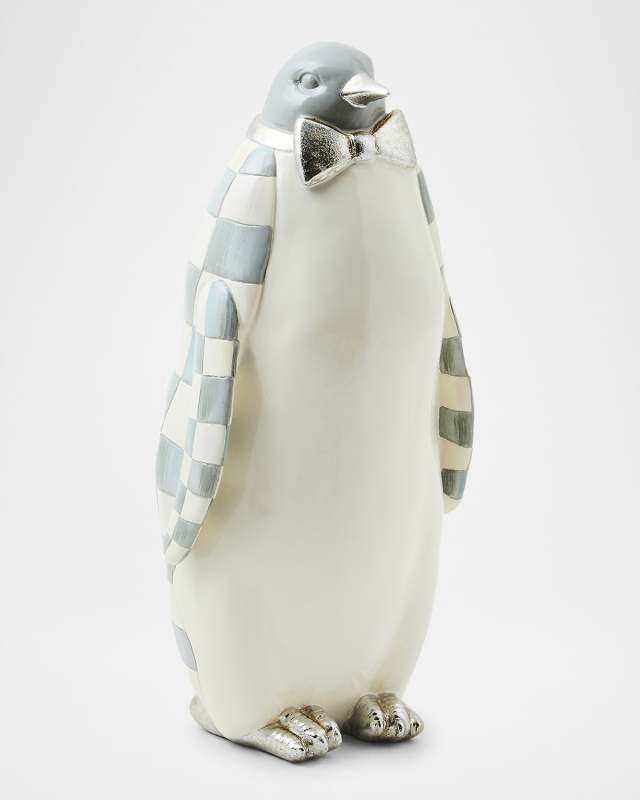Sterling Check Penguin Figurine