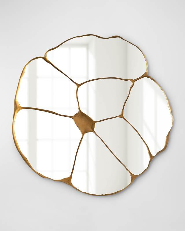 Gilded Shards 58" Wall Mirror