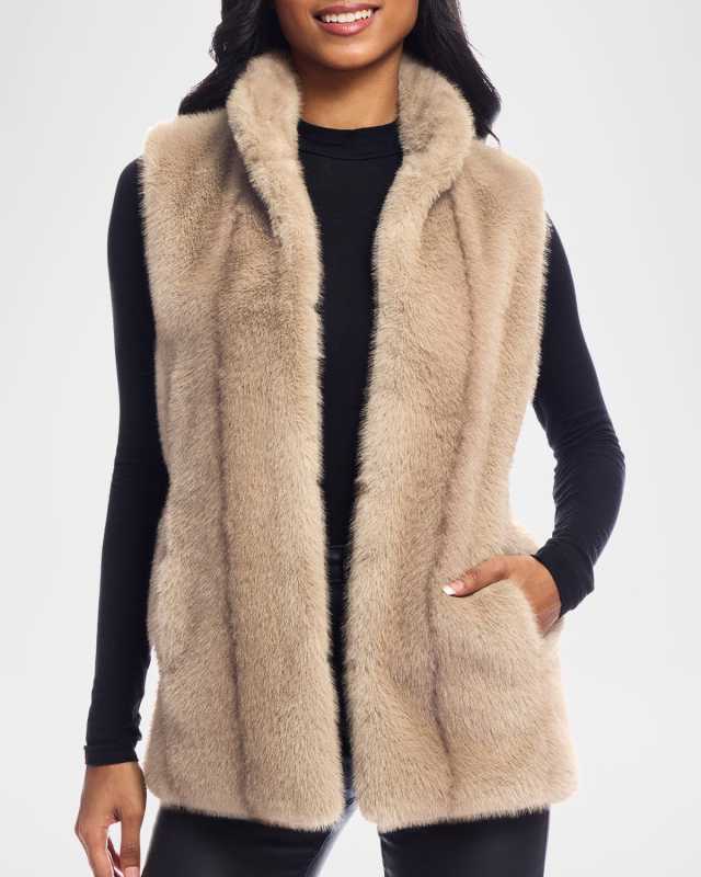 Signature Faux-Fur Vest - Inclusive Sizing