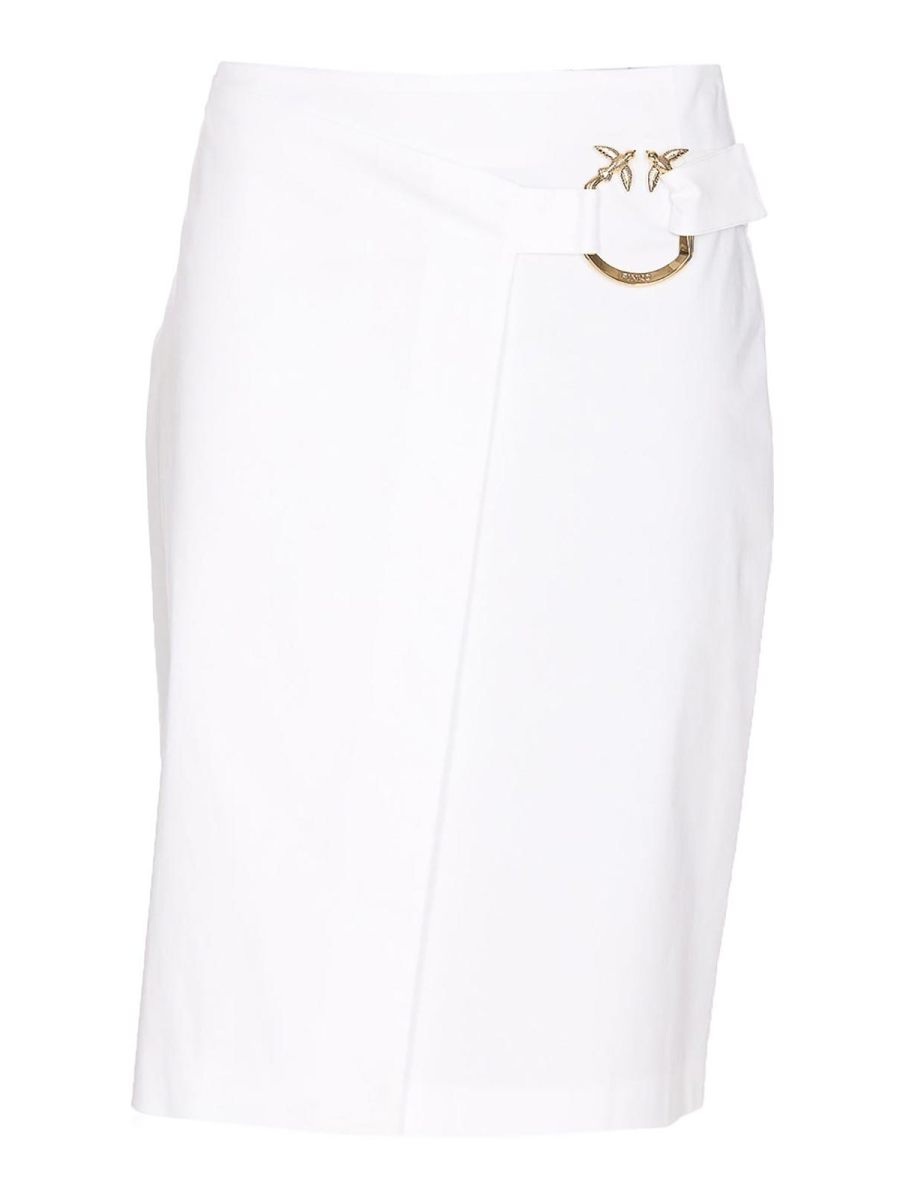 Pinko Jupe Midi - Blanc