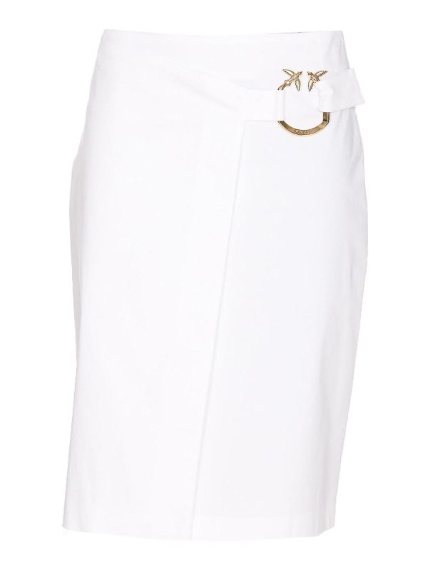 Pinko Jupe Midi - Blanc