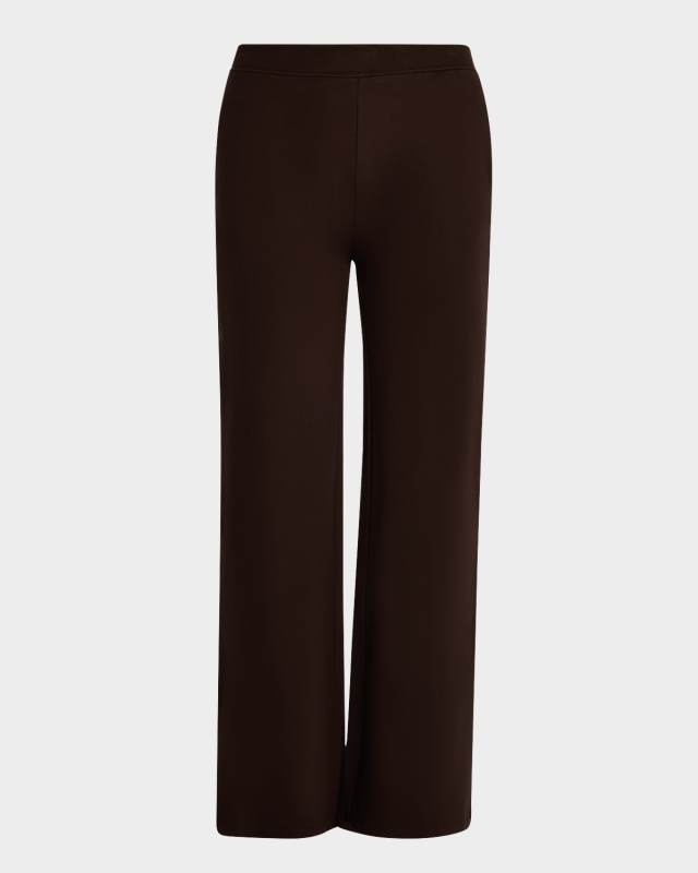 Wide-Leg French Terry Pants