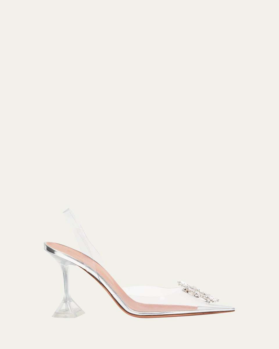 Begum 90mm 'Glass' Slingback Pumps