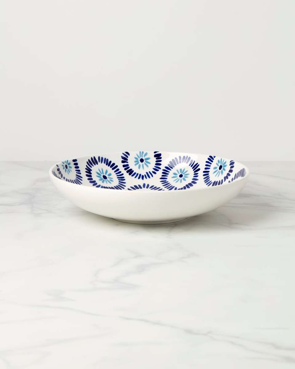 floral way low serving bowl
