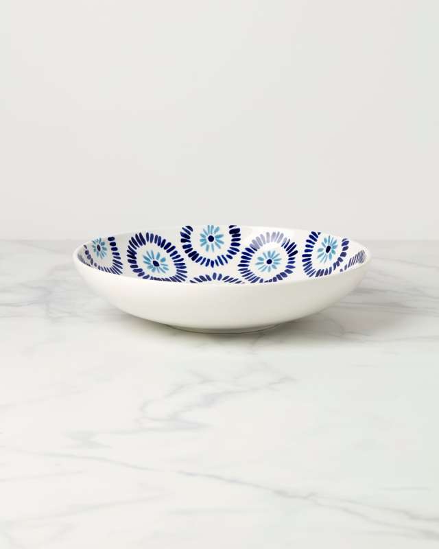 floral way low serving bowl