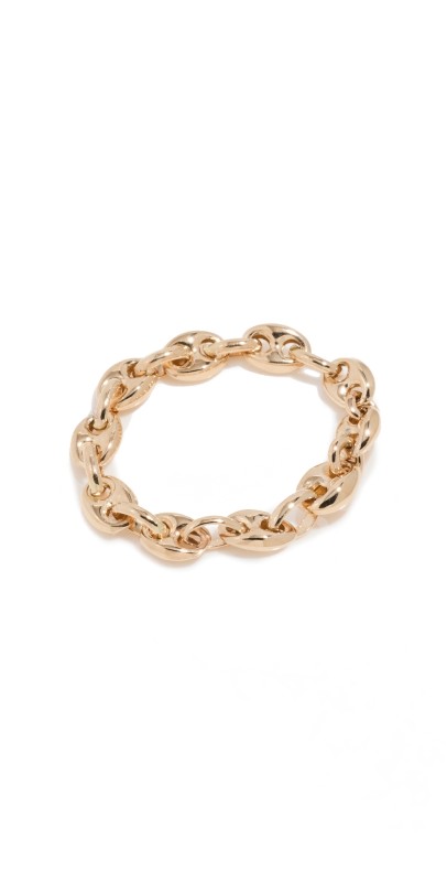 Zoe Chicco 14k Gold Small Mariner Chain Ring Gold