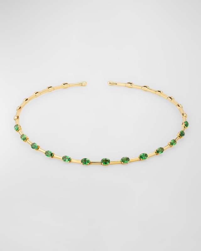 Dolce 18K Yellow Gold Tsavorite Necklace
