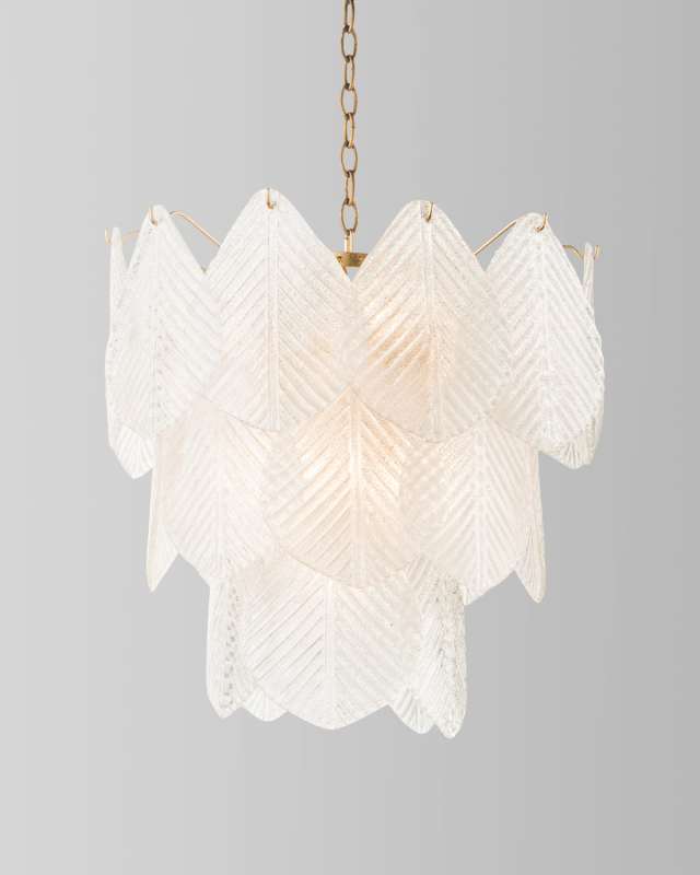 9-Light Frosted Glass Chandelier