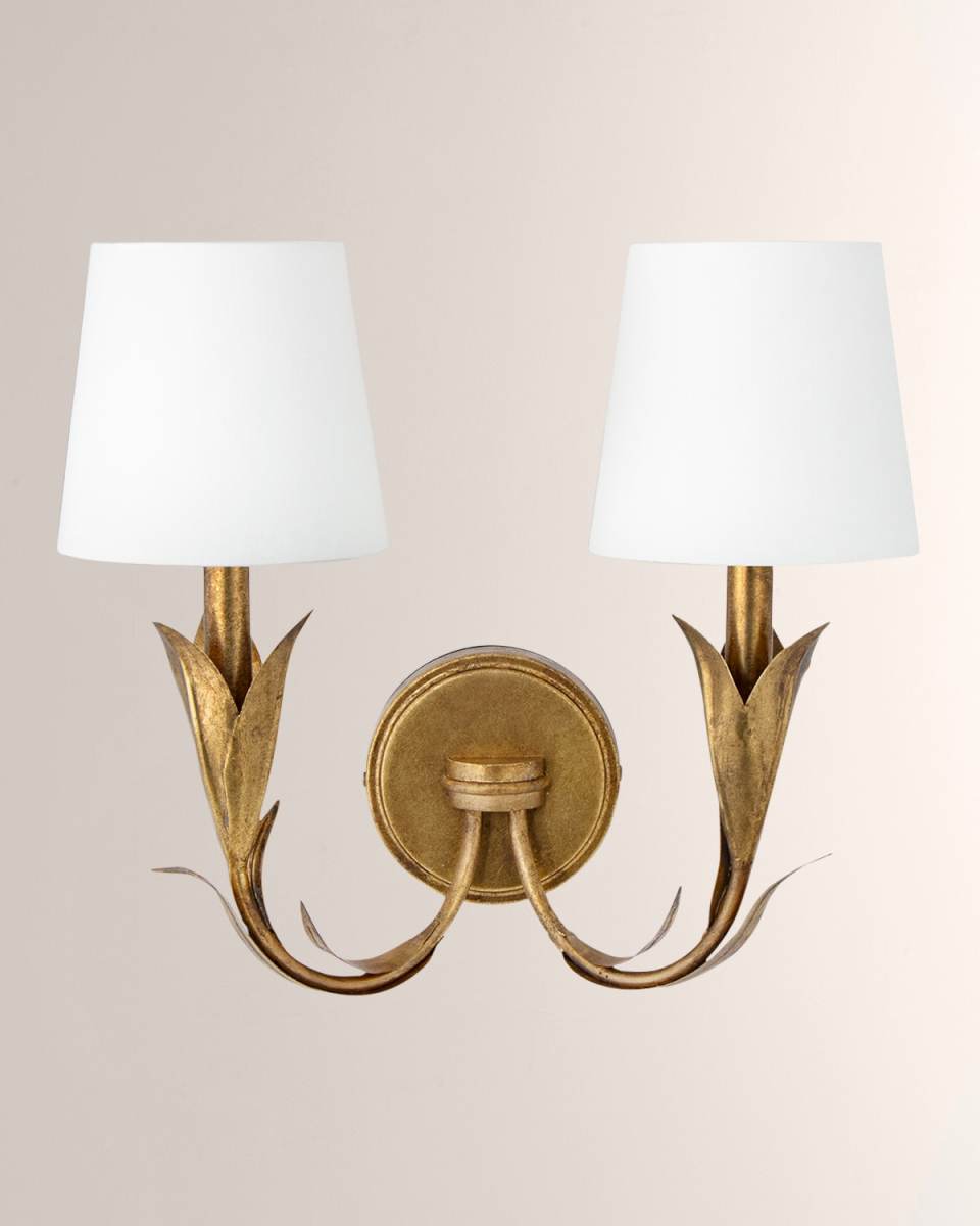 River Reed Double Sconce