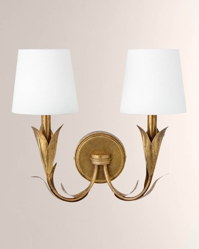 River Reed Double Sconce