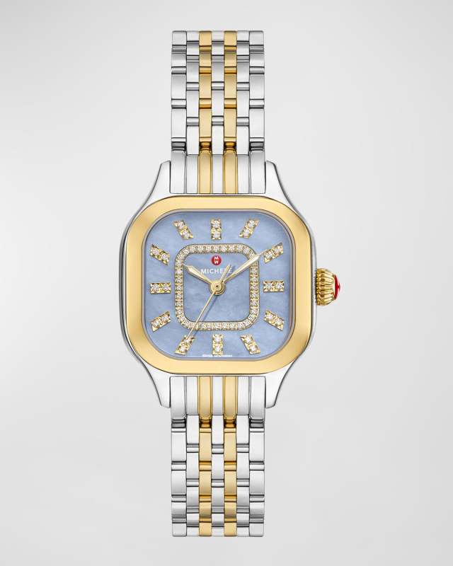 Meggie Blue Dusk Mother of Pearl Watch with Diamonds