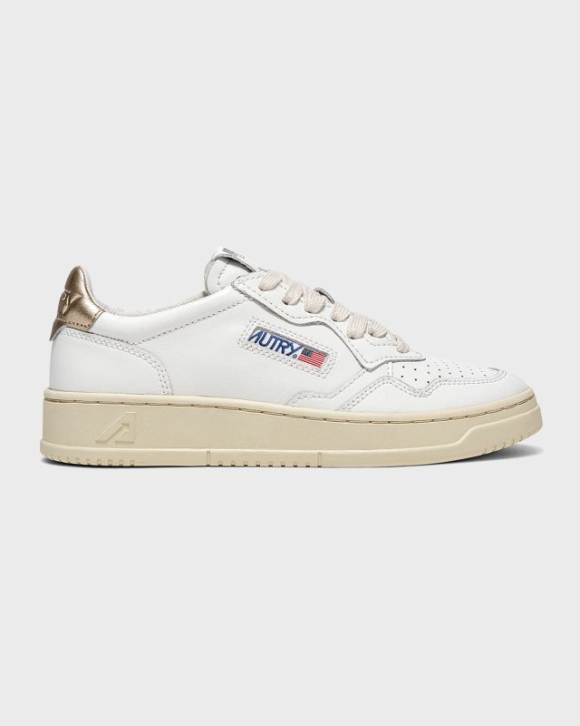 Medalist Low-Top Bicolor Leather Sneakers