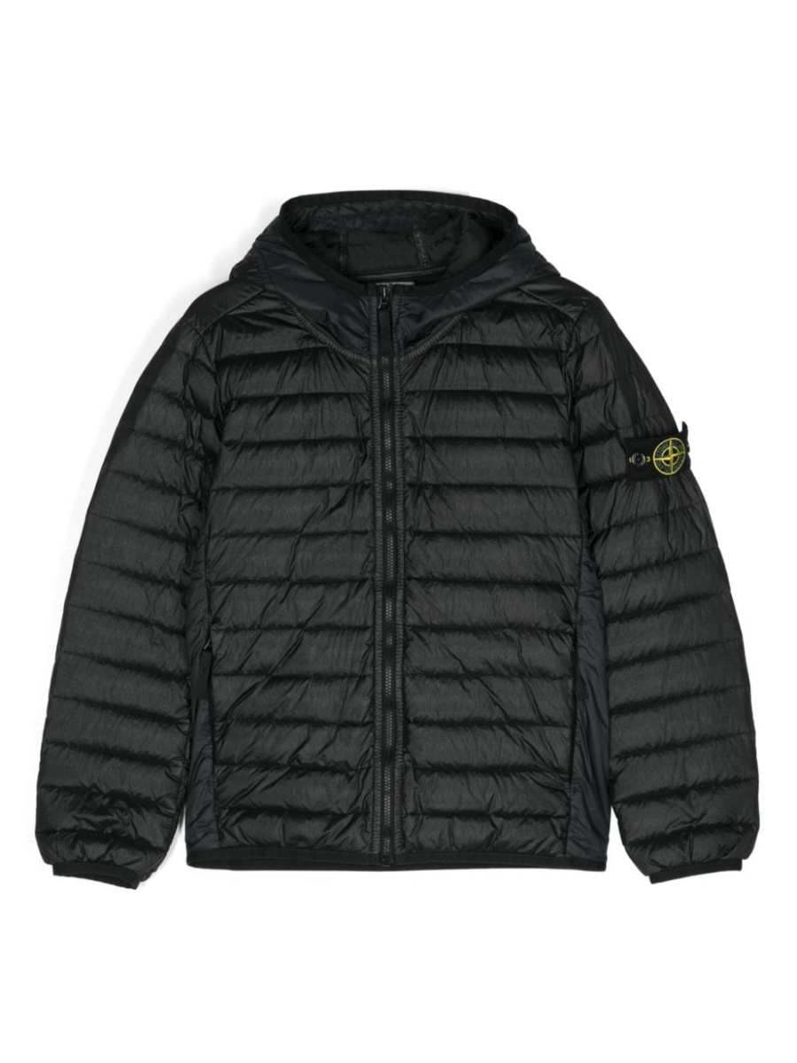 Compass hooded puffer jacket