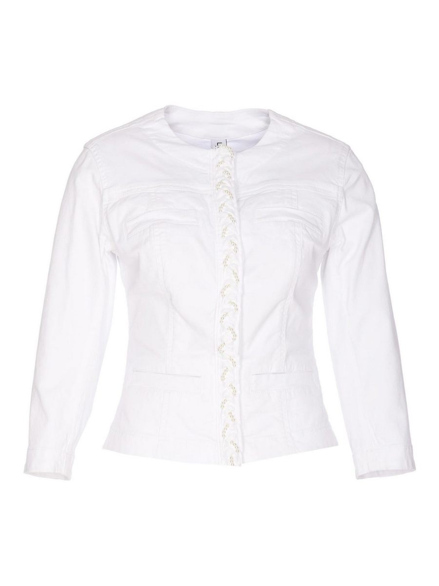 Liu Jo Veste En Jean - Blanc