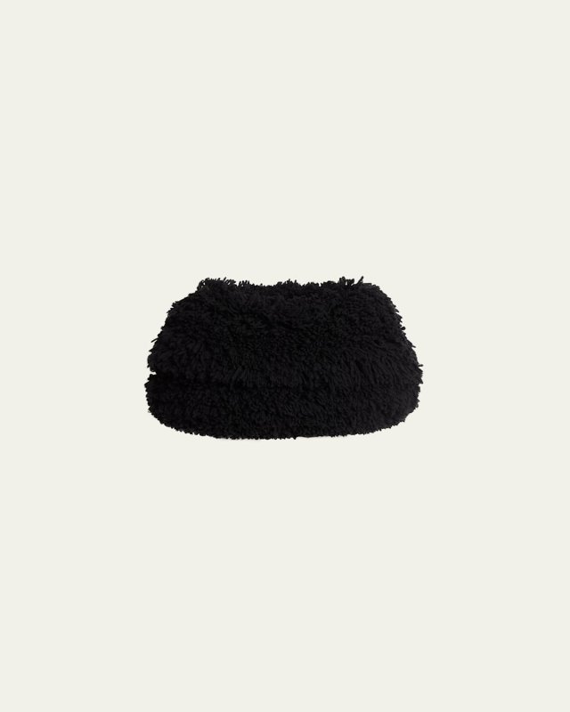 Fringe Wool Bubble Hem Mini Skirt