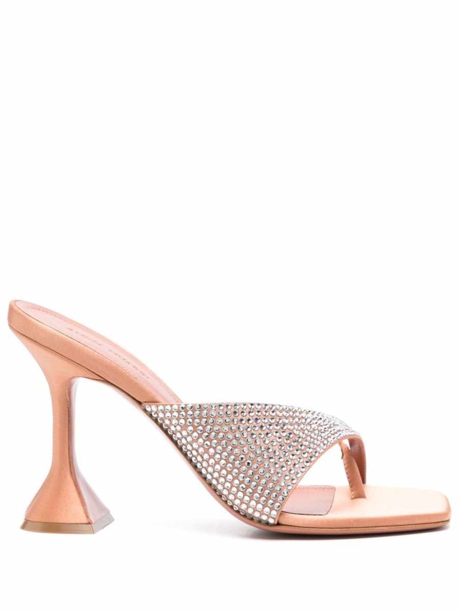 Shiona 95mm satin mules