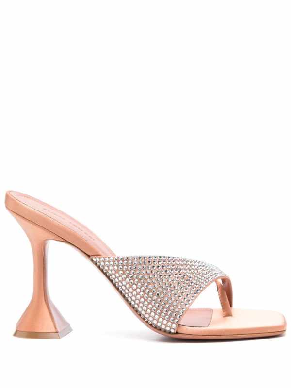 Shiona 95mm satin mules