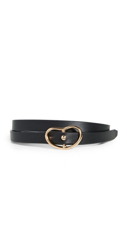 Lizzie Fortunato Skinny Georgia Belt in Black Black
