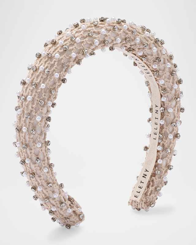 Charlotte Pearl & Crystal Embellished Headband