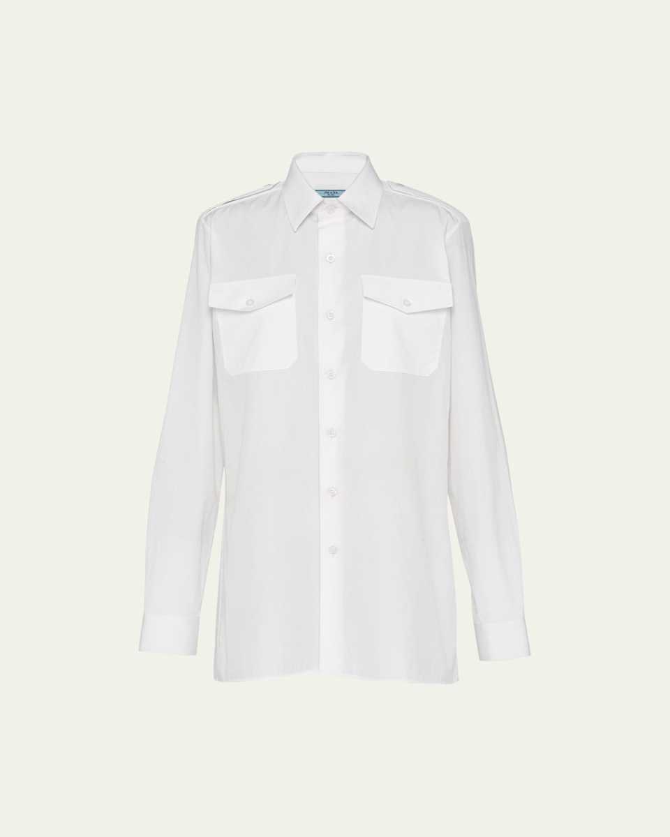 Button Up Poplin Shirt