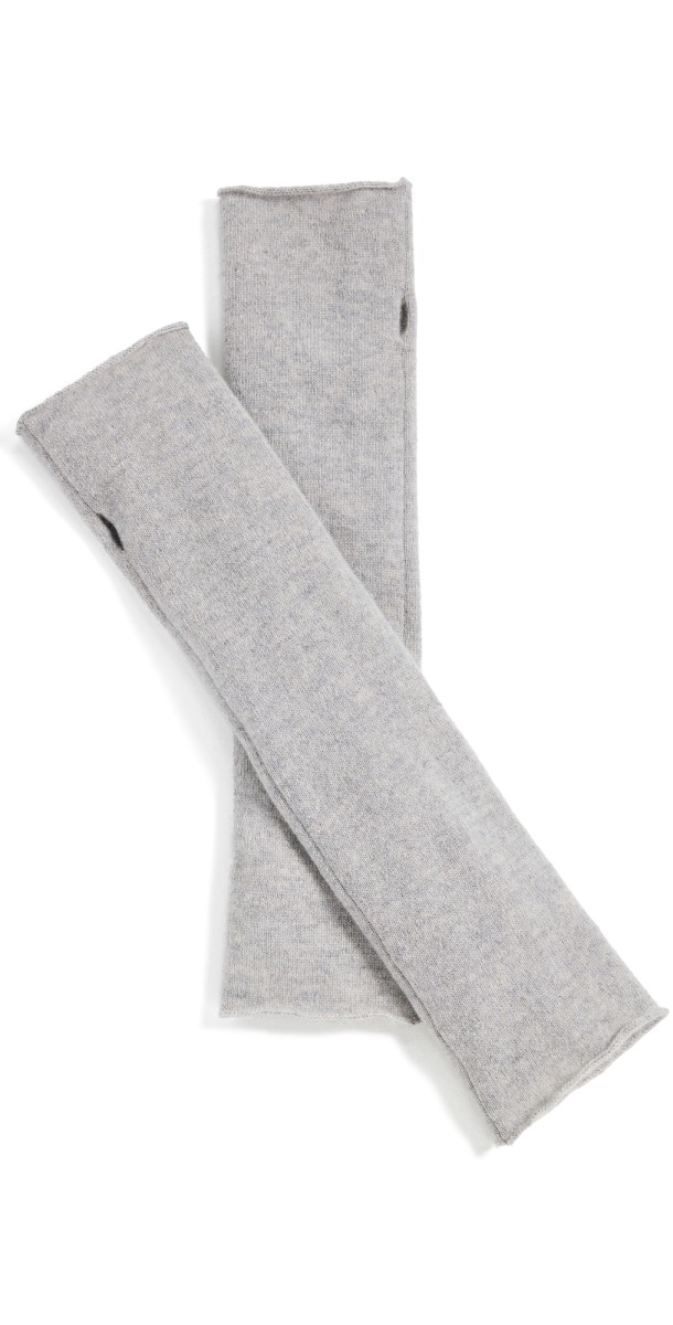 LISA YANG Aspen Cashmere Arm Warmers Dove Grey
