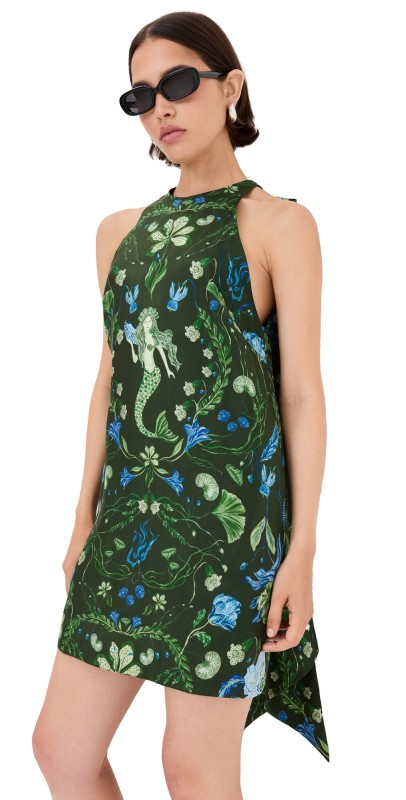 Isla & White Halter Neckini Dress Nereid