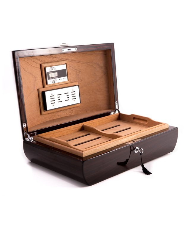 Ebony Wood Cigar Humidor