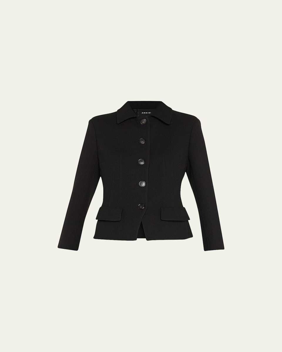 Lea Fitted Wool Short Jacket