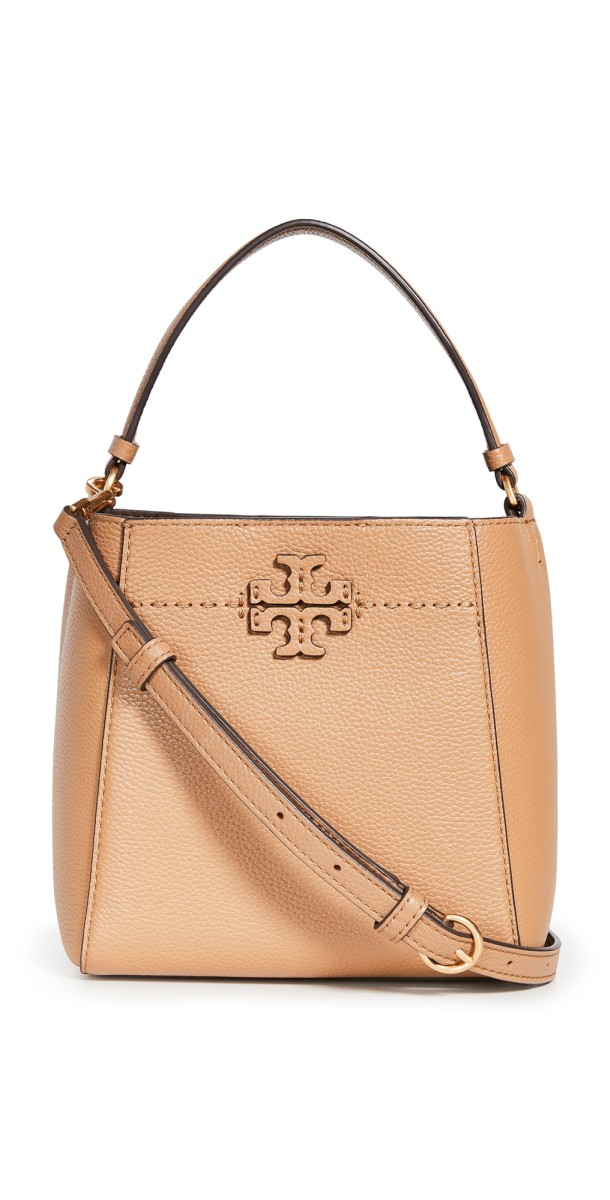 Tory Burch Small McGraw Bucket Bag Tiramisu